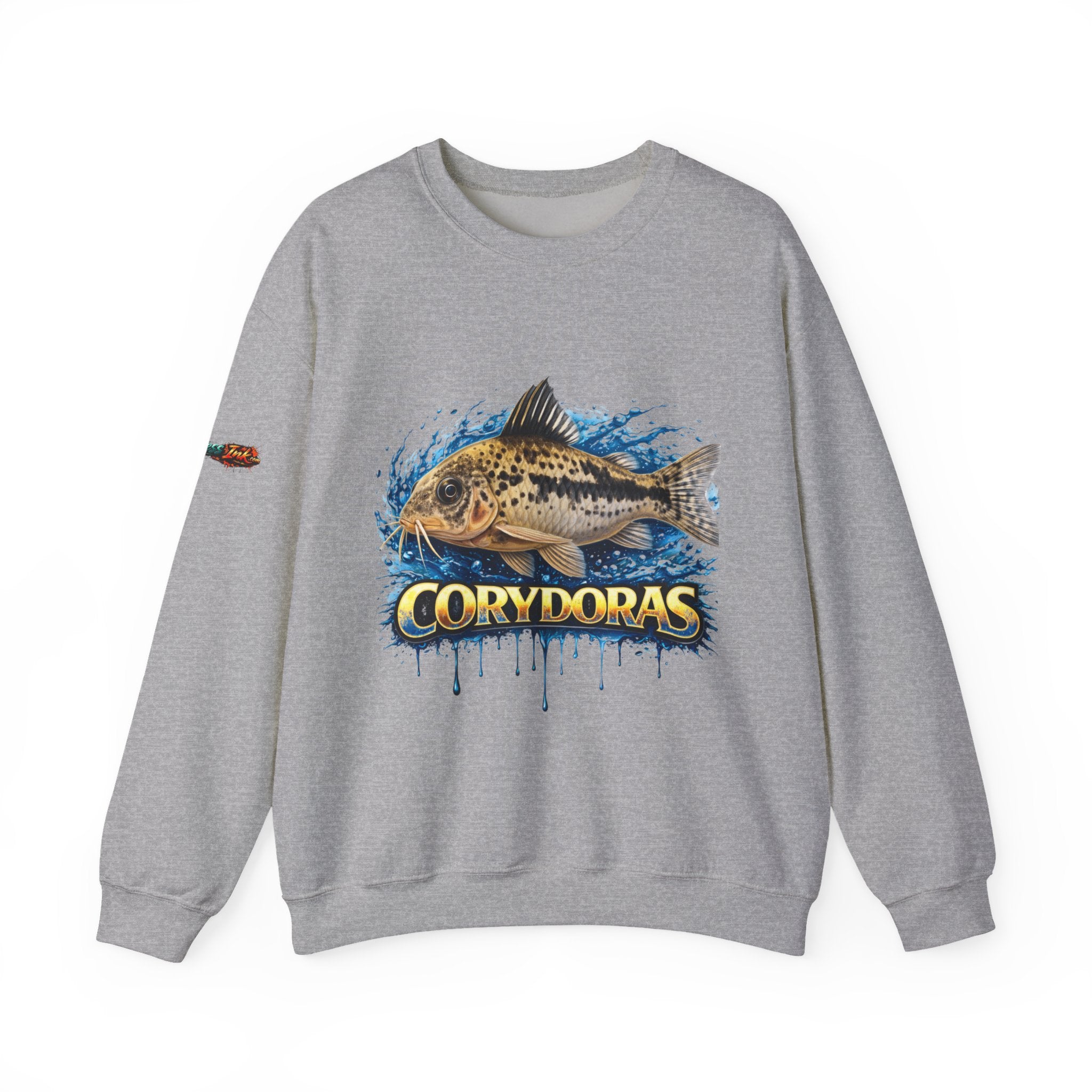 Peppered Corydoras Fish Crewneck Sweatshirt – Aquatic Aquarium Lover Tee