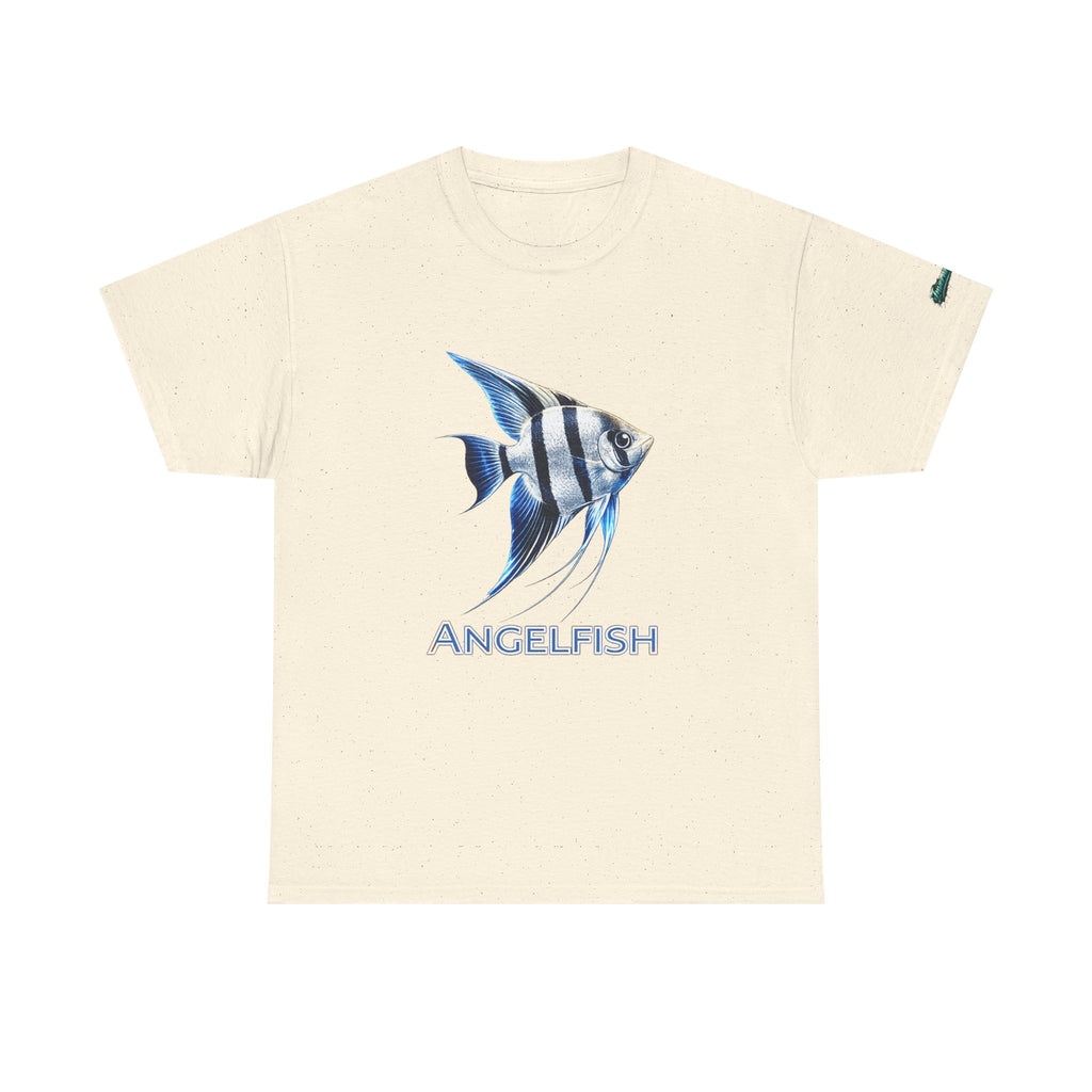 Angelfish Graphic Tee — Blue Tropical Fish Shirt