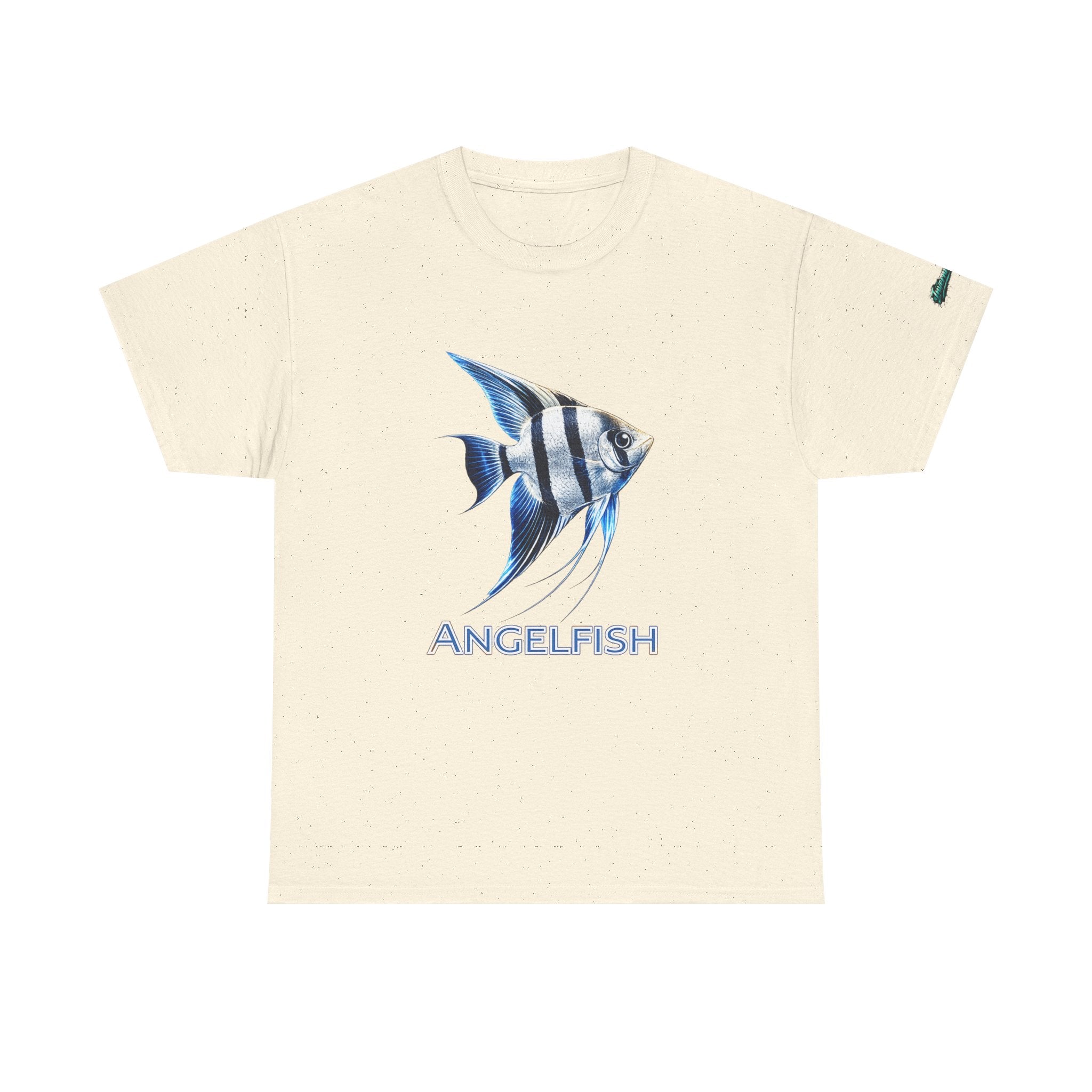 Angelfish Graphic Tee — Blue Tropical Fish Shirt