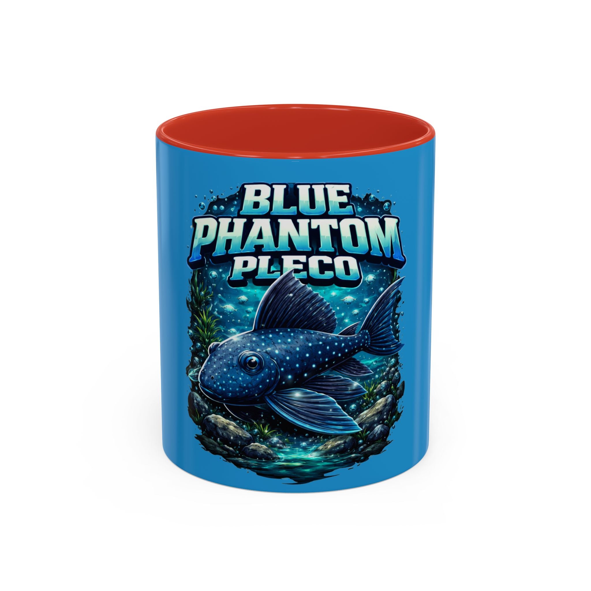 Blue Phantom Pleco Accent Coffee Mug – Aquarium Fish Lover Gift (11/15oz)
