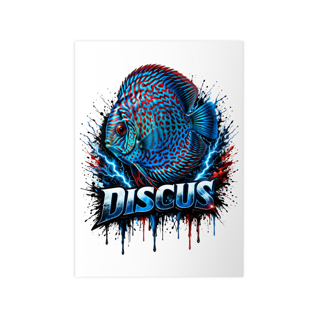 Discus Fish Photopaper Poster – Vibrant Aquarium Wall Art