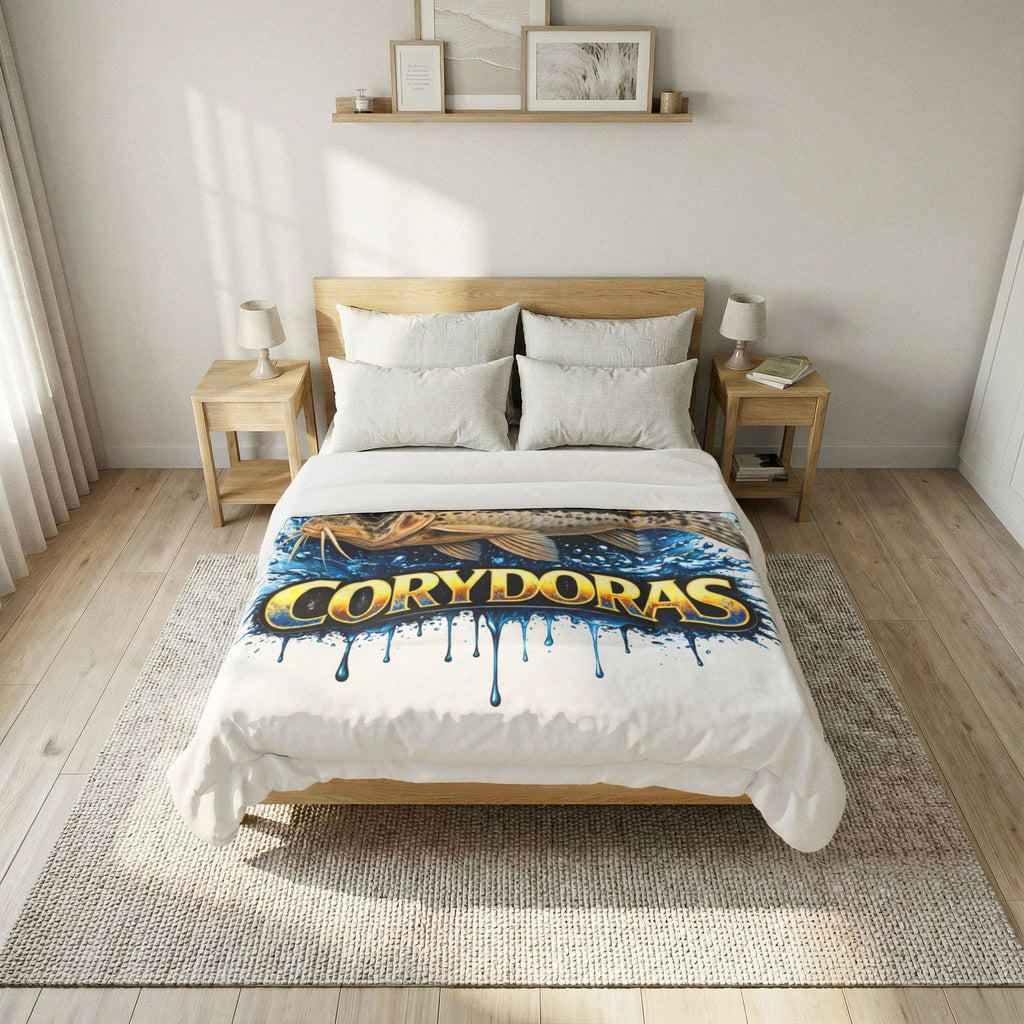 Corydoras Fish Cotton Comforter – Aquatic Aquarium Lover Bedding