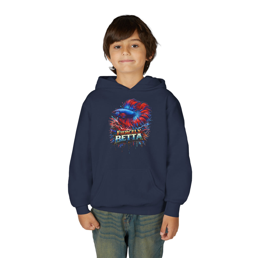 Fiercely Betta – Kids "Neon Flare" Fleece Hoodie