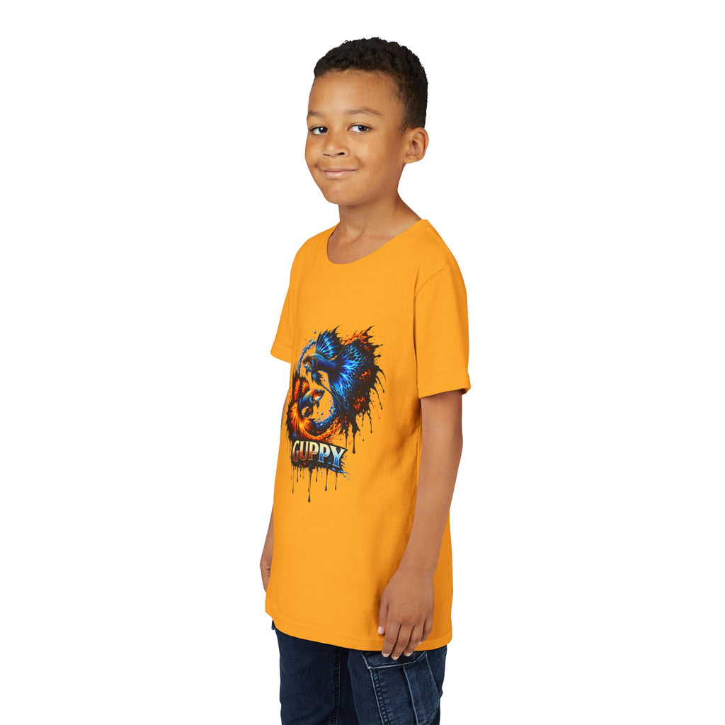 Fire & Ice Guppy – Youth "Neon Flare" Premium Tee