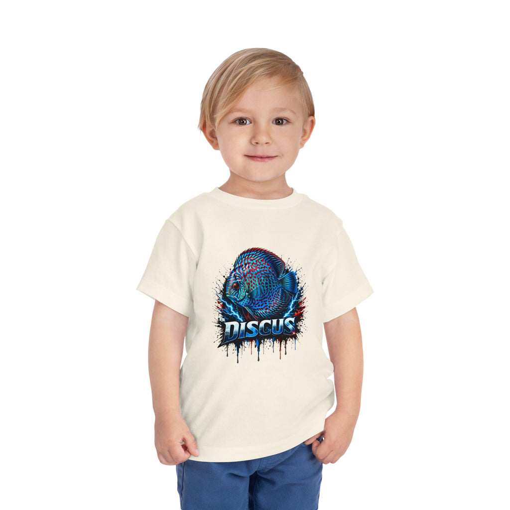 Toddler Tee - Colorful Discus Fish Graphic "Discus"