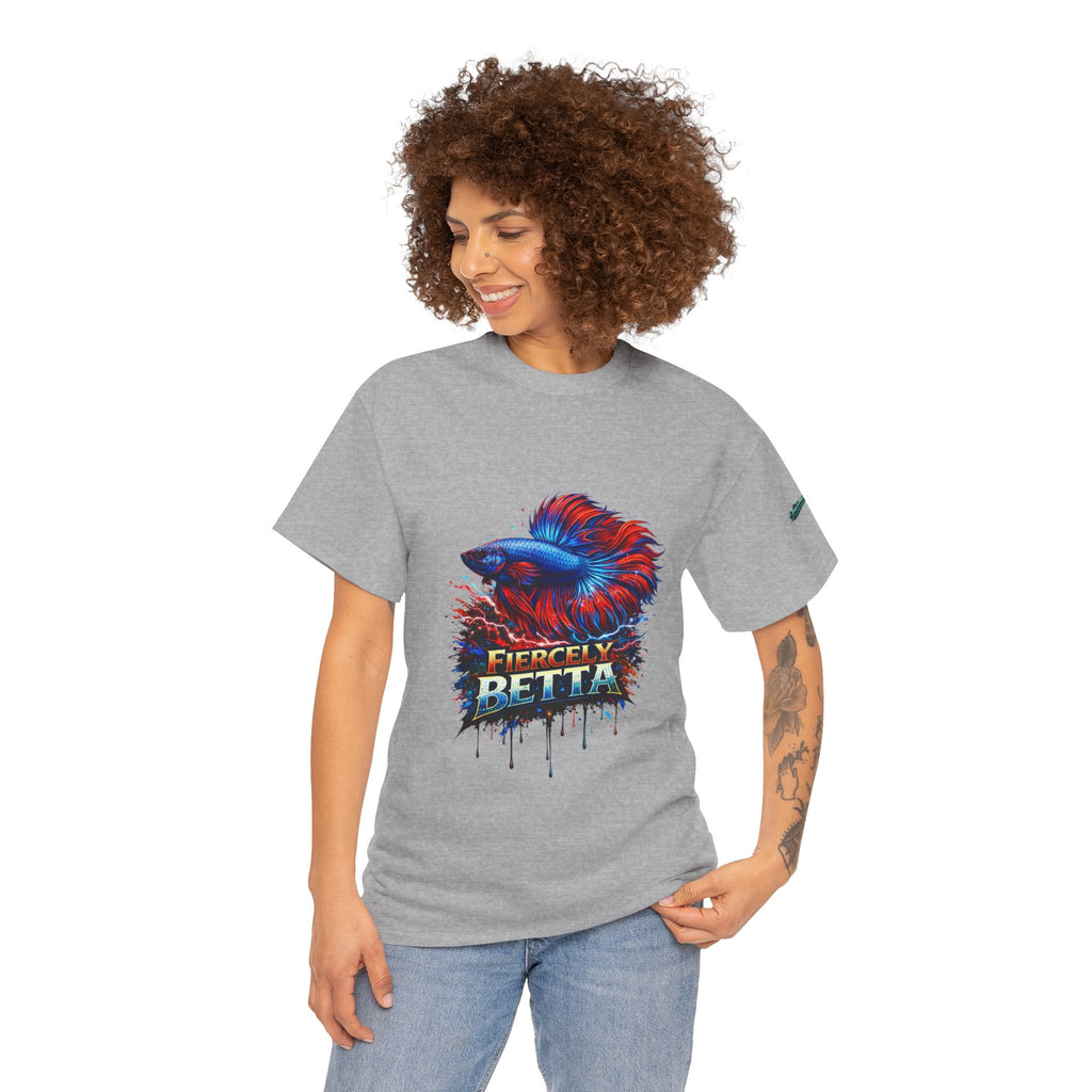 Betta Fish T-Shirt — Fiercely Betta Colorful Aquarium Fish Tee