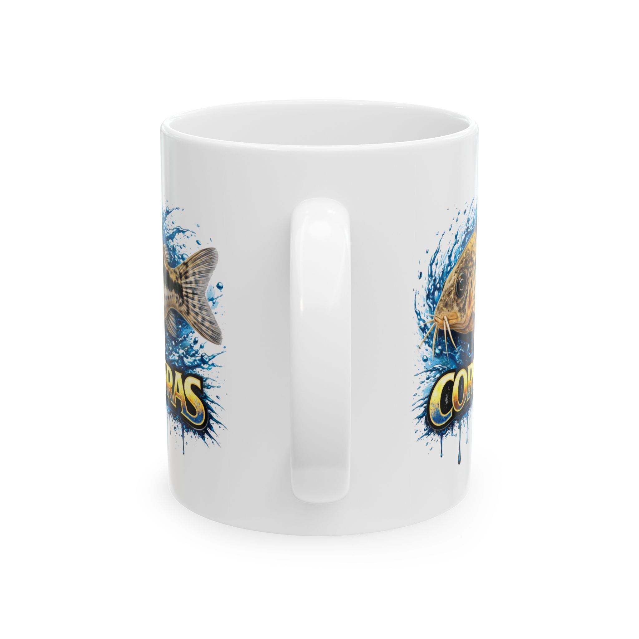 Peppered Cory – Premium Glossy Ceramic Mug — Aquarium Lover Coffee Cup (11oz/15oz)