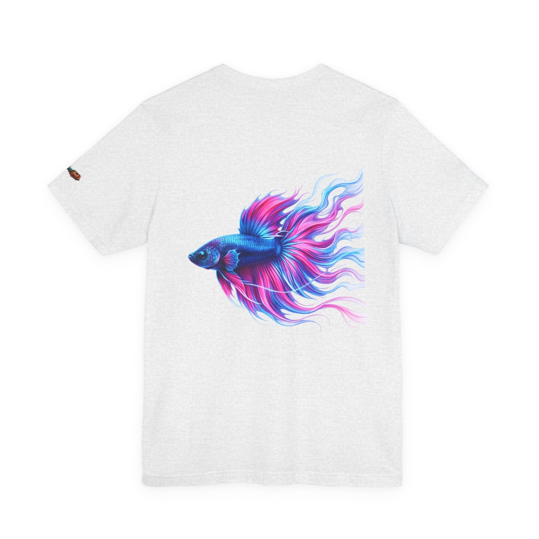 Betta Fish Graphic Tee — Vibrant Blue & Pink Aquatic Art T‑Shirt