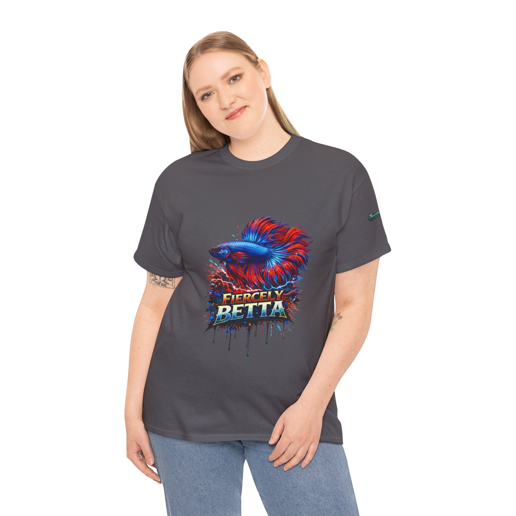 Betta Fish T-Shirt — Fiercely Betta Colorful Aquarium Fish Tee