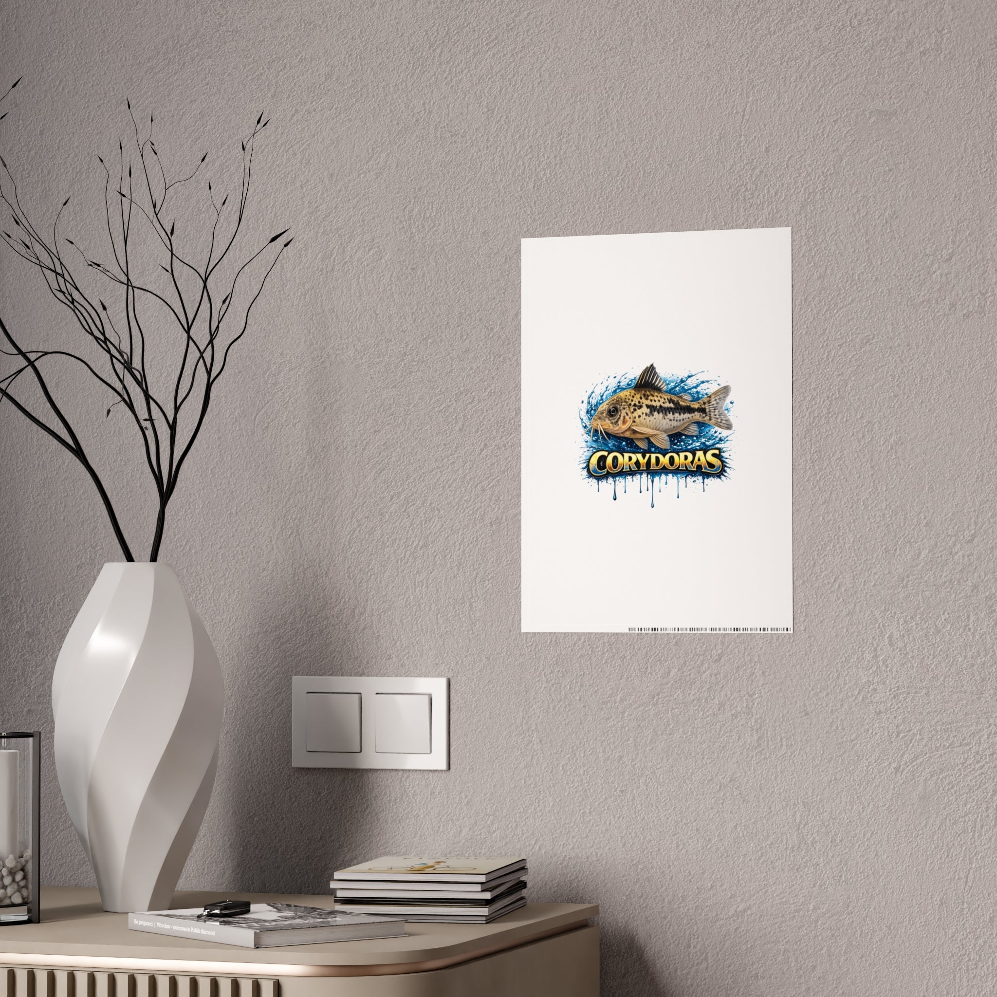 Corydoras Fish Gloss Poster – Aquarium Artwork Print