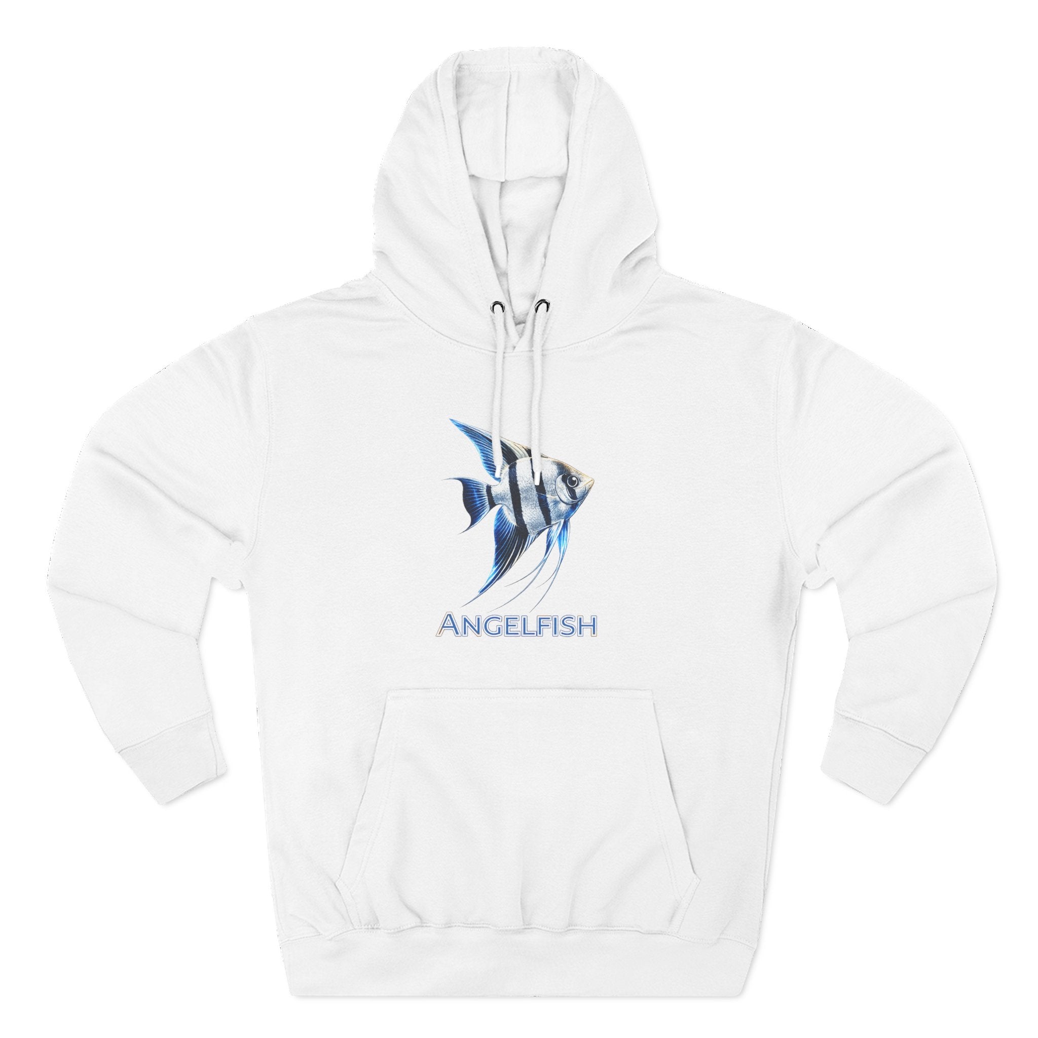 Angelfish Graphic Hoodie — Blue Aquarium Fish Pullover