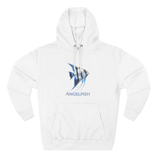 Angelfish Graphic Hoodie — Blue Aquarium Fish Pullover