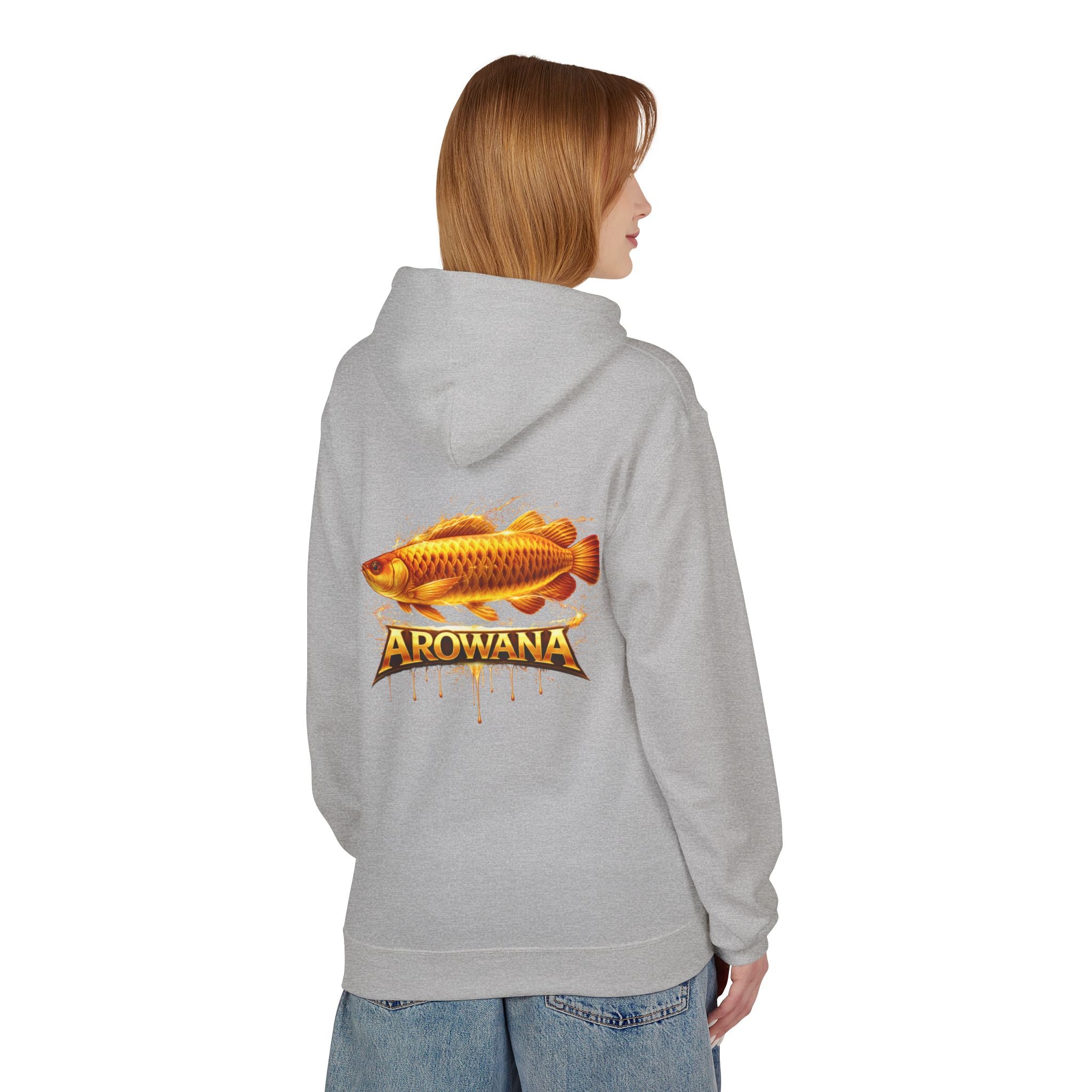 Arowana Fish Graphic Hoodie – Golden Arowana Design