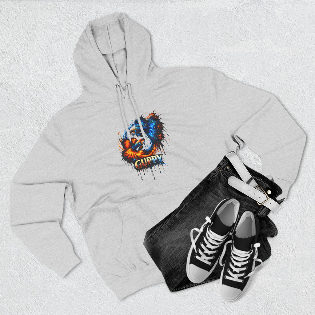 Fire & Ice Guppy – Premium Three-Panel Fleece Hoodie