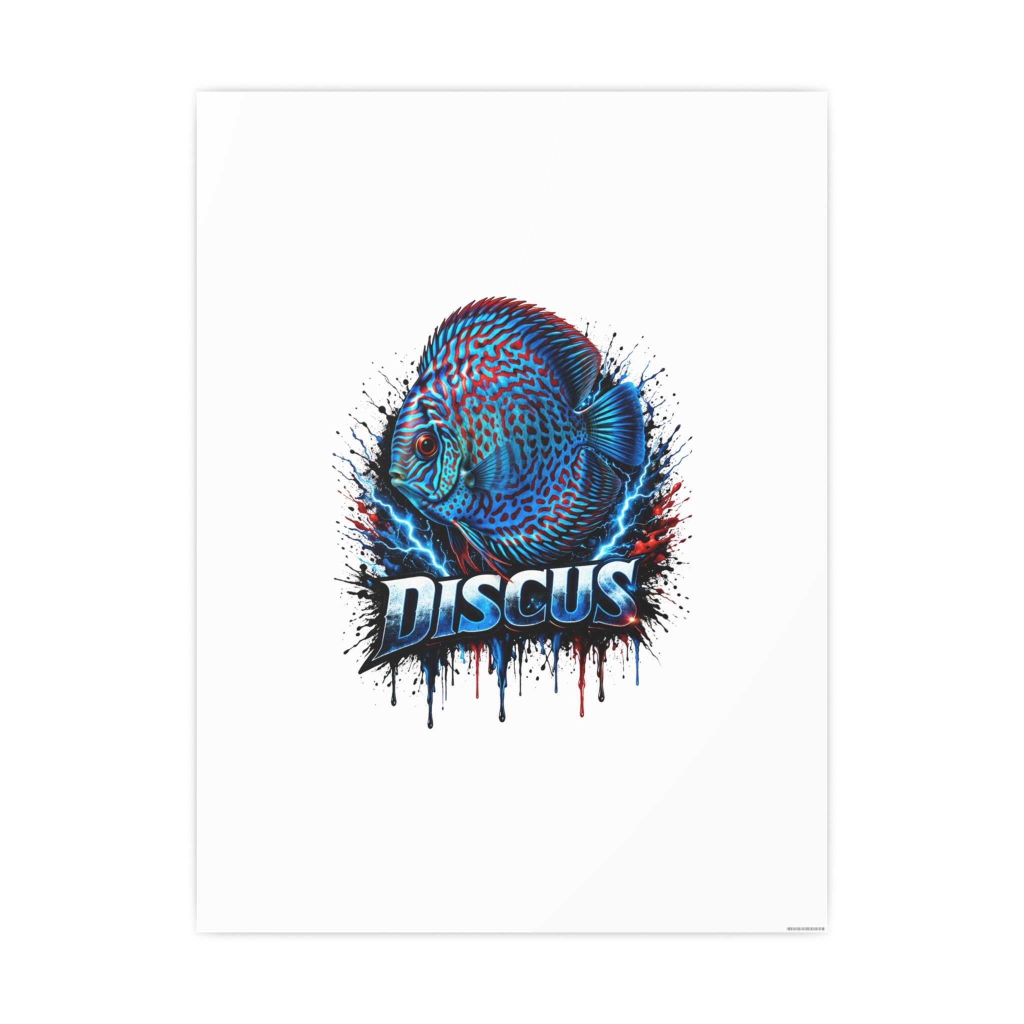 Discus Fish Art Poster — Vibrant Aquarium Wall Print