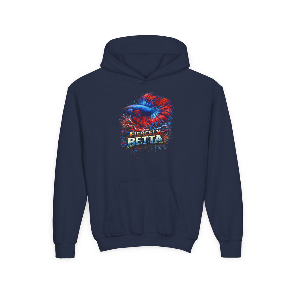 Fiercely Betta – Kids "Neon Flare" Fleece Hoodie