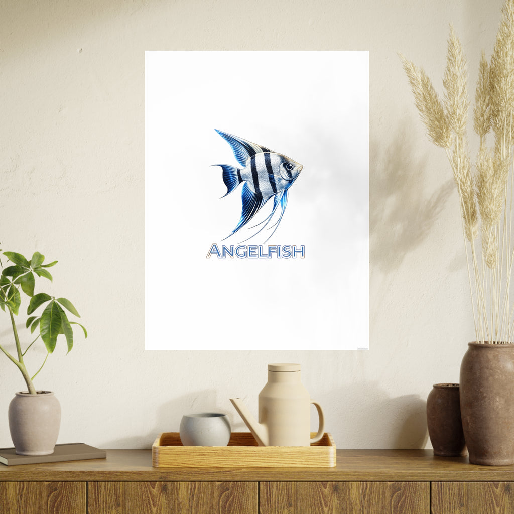Angelfish – Premium Satin Photo Art Poster
