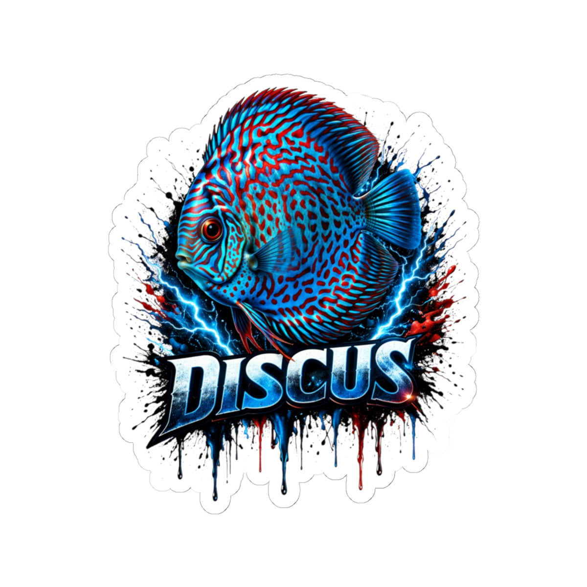 Electric Discus – Premium "Lightning" Kiss-Cut Sticker