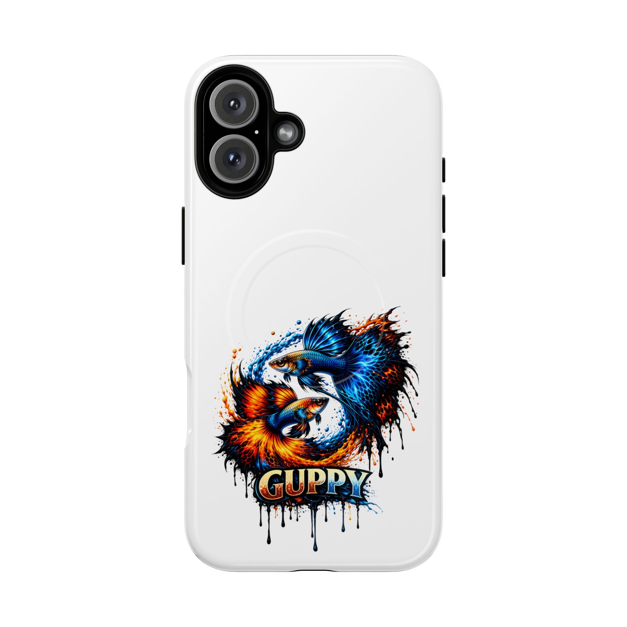 Fire & Ice Guppy – "Neon Flare" Magnetic Impact Case