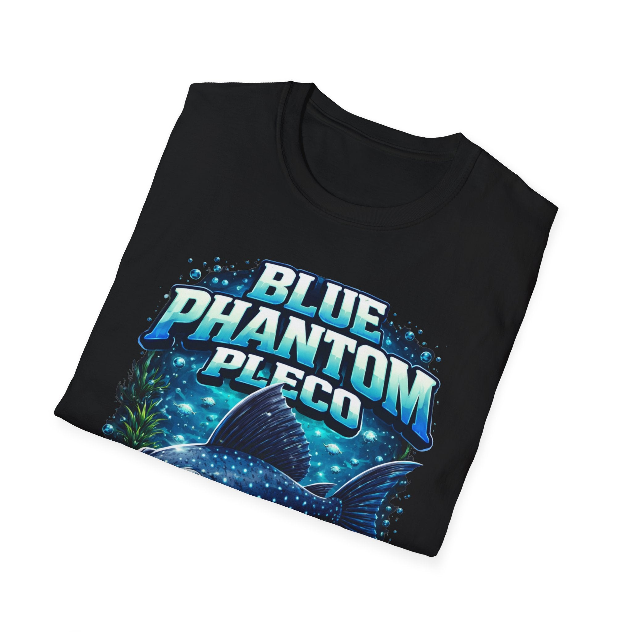 Blue Phantom Pleco T-Shirt — Graphic Aquarium Fish Tee