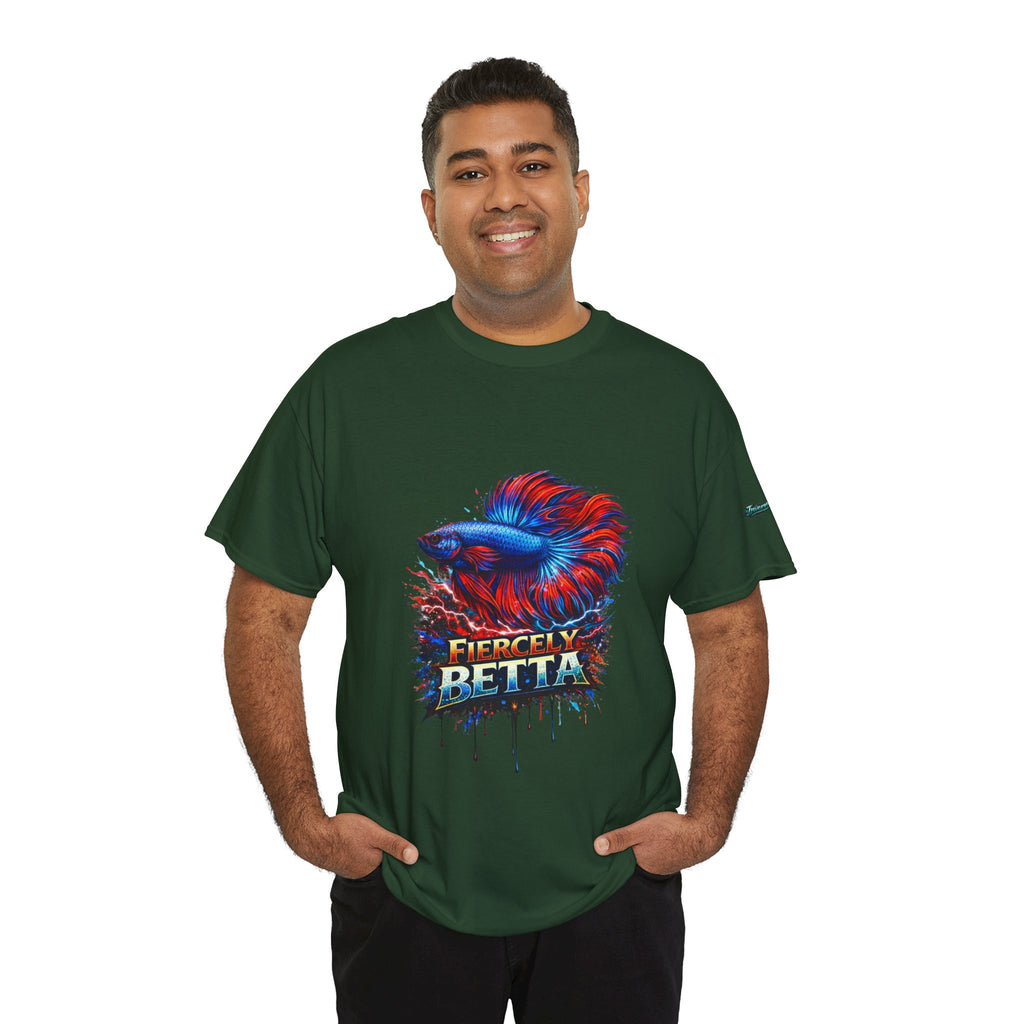 Betta Fish T-Shirt — Fiercely Betta Colorful Aquarium Fish Tee