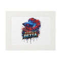 Fiercely Betta – Premium "Neon Flare" Mounted Fine Art Print