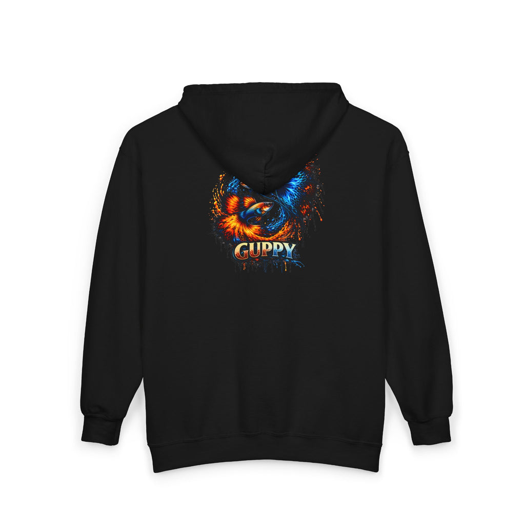 Fire & Ice Guppy – Premium "Neon Flare" Full-Zip Hoodie