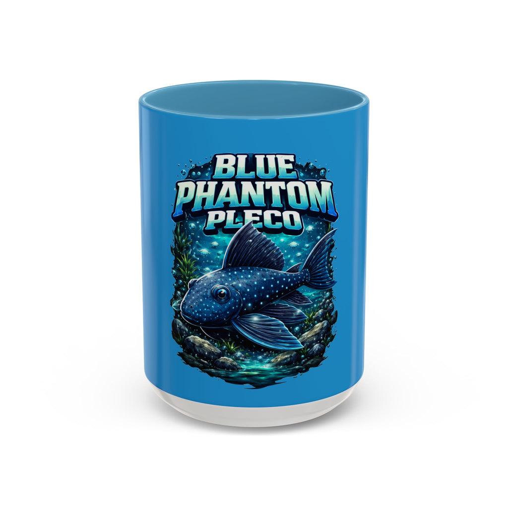 Blue Phantom Pleco Accent Coffee Mug – Aquarium Fish Lover Gift (11/15oz)