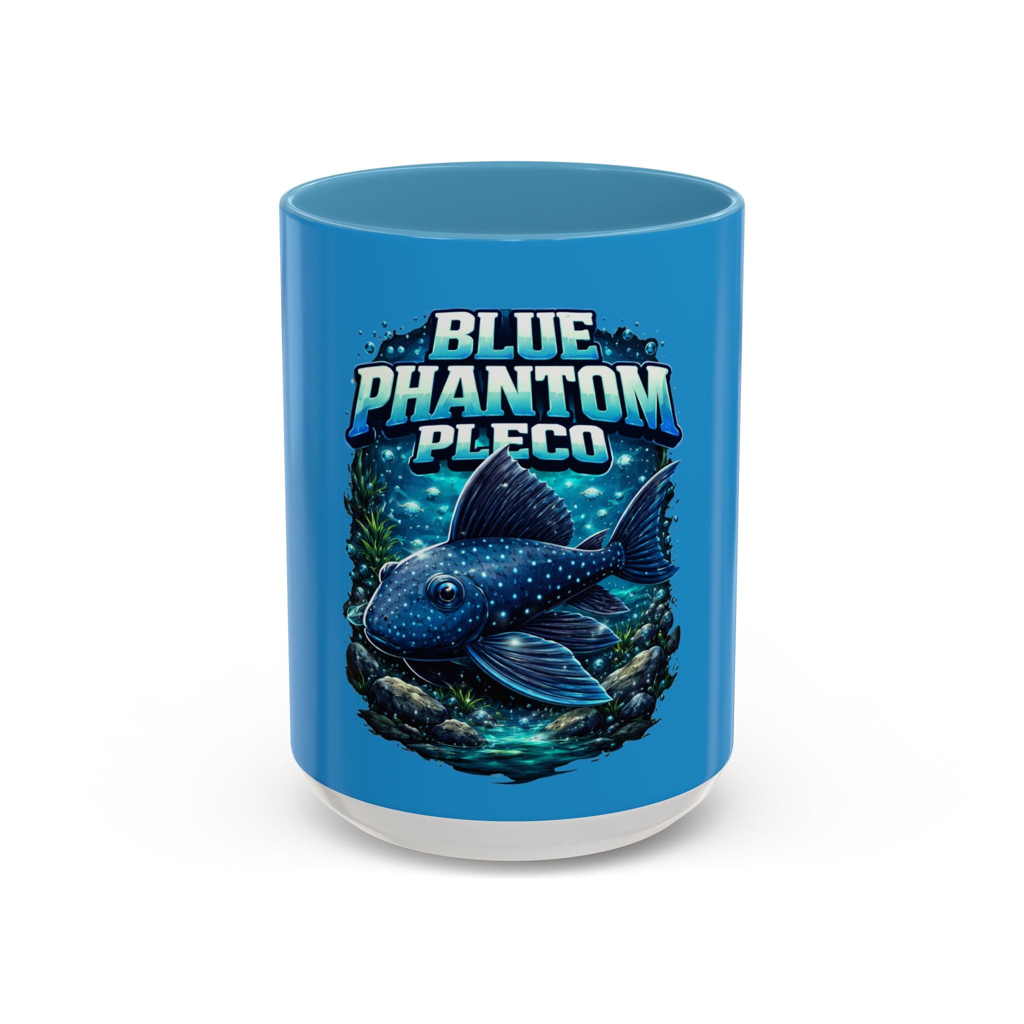 Blue Phantom Pleco Accent Coffee Mug – Aquarium Fish Lover Gift (11/15oz)