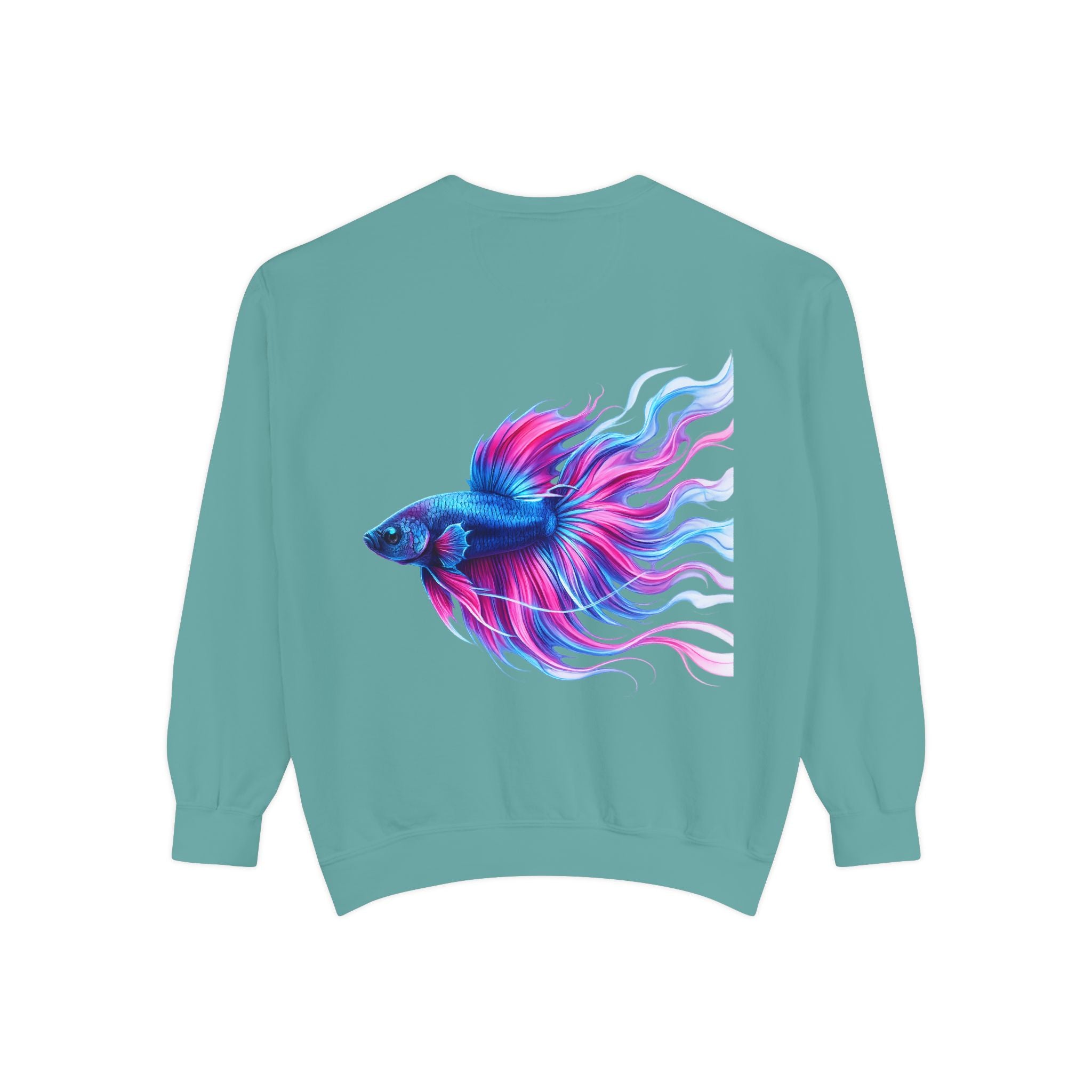 Betta Bliss Sweatshirt — Colorful Betta Fish Graphic Crewneck