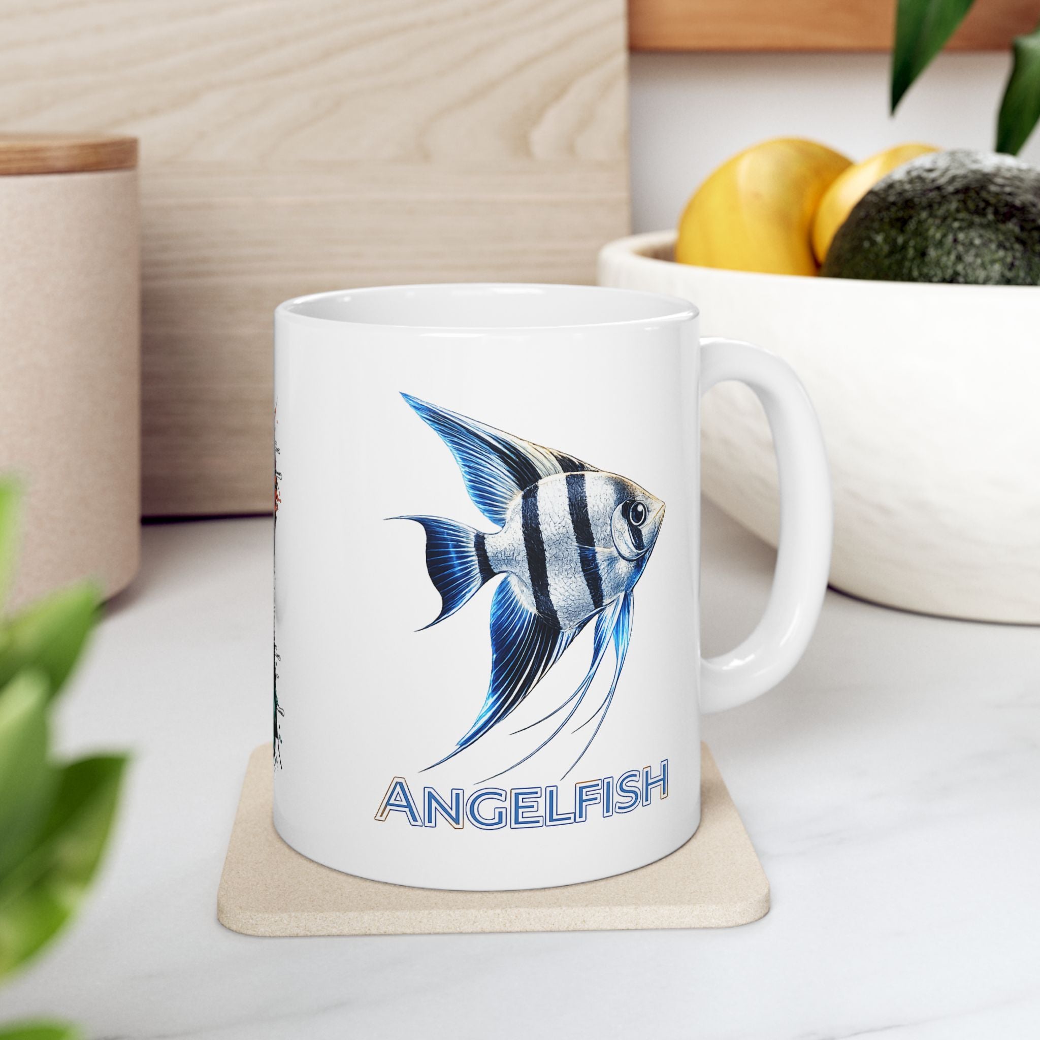 Early Tides. The Angelfish Collector's Coffee Cup. Ceramic Coffee Cup (11oz, 15oz)