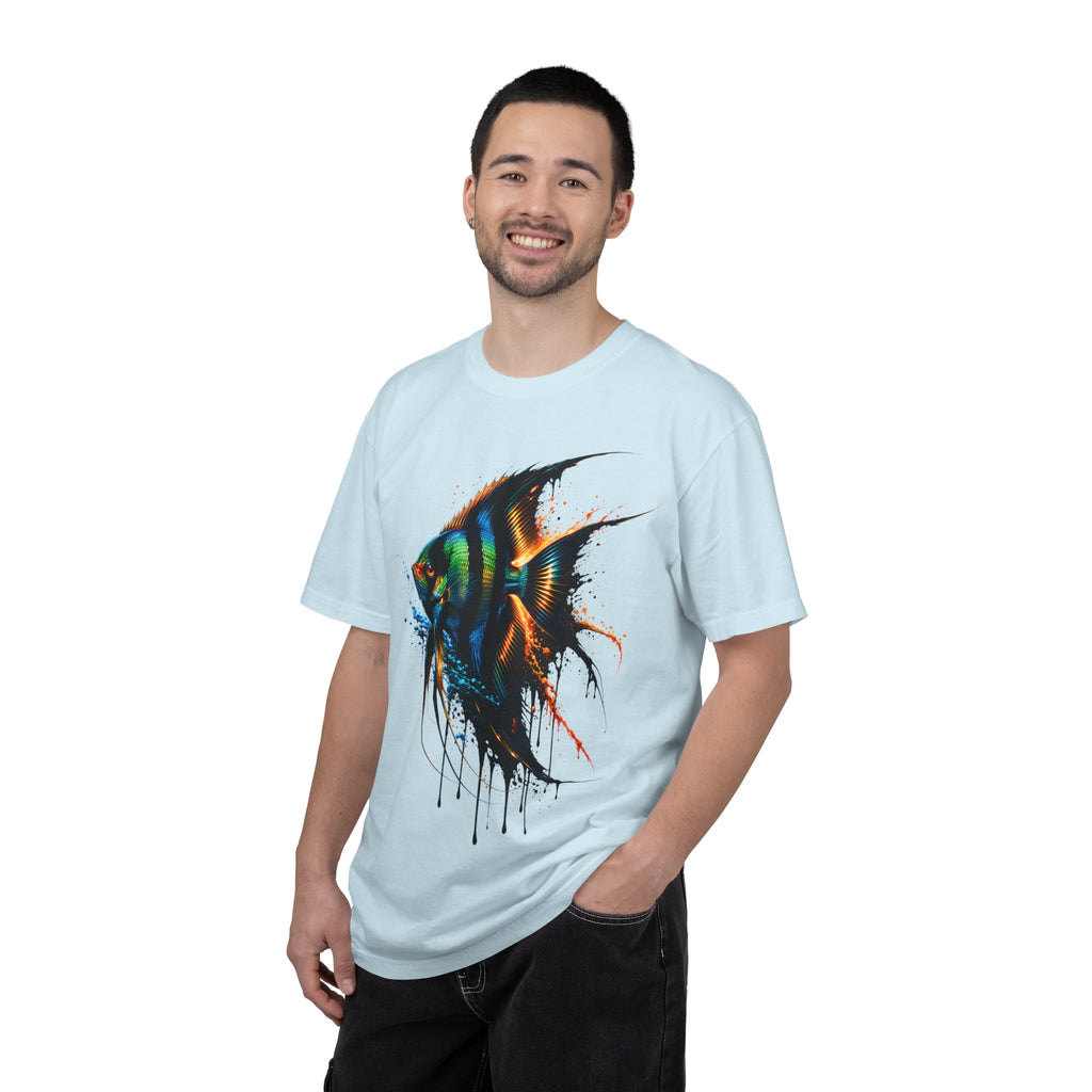Vibrant Drip Angelfish Graphic Tee