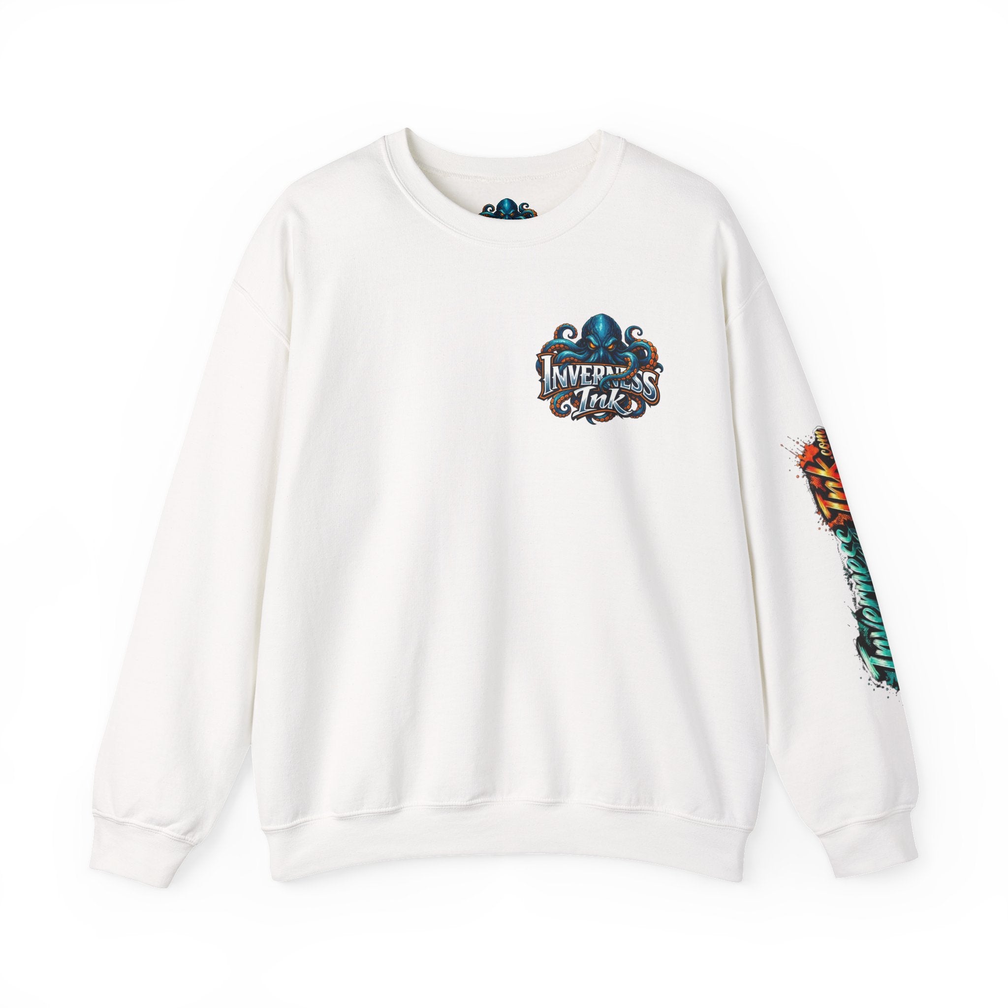 Betta Fish Crewneck Sweatshirt — Colorful Neon Tropical Fish Graphic
