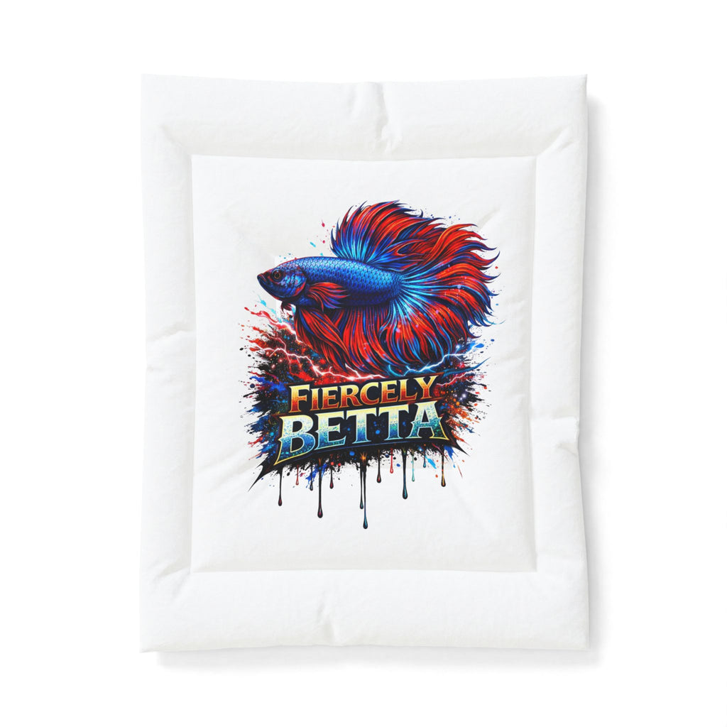 Fiercely Betta Cotton Comforter — Colorful Betta Fish Bedding