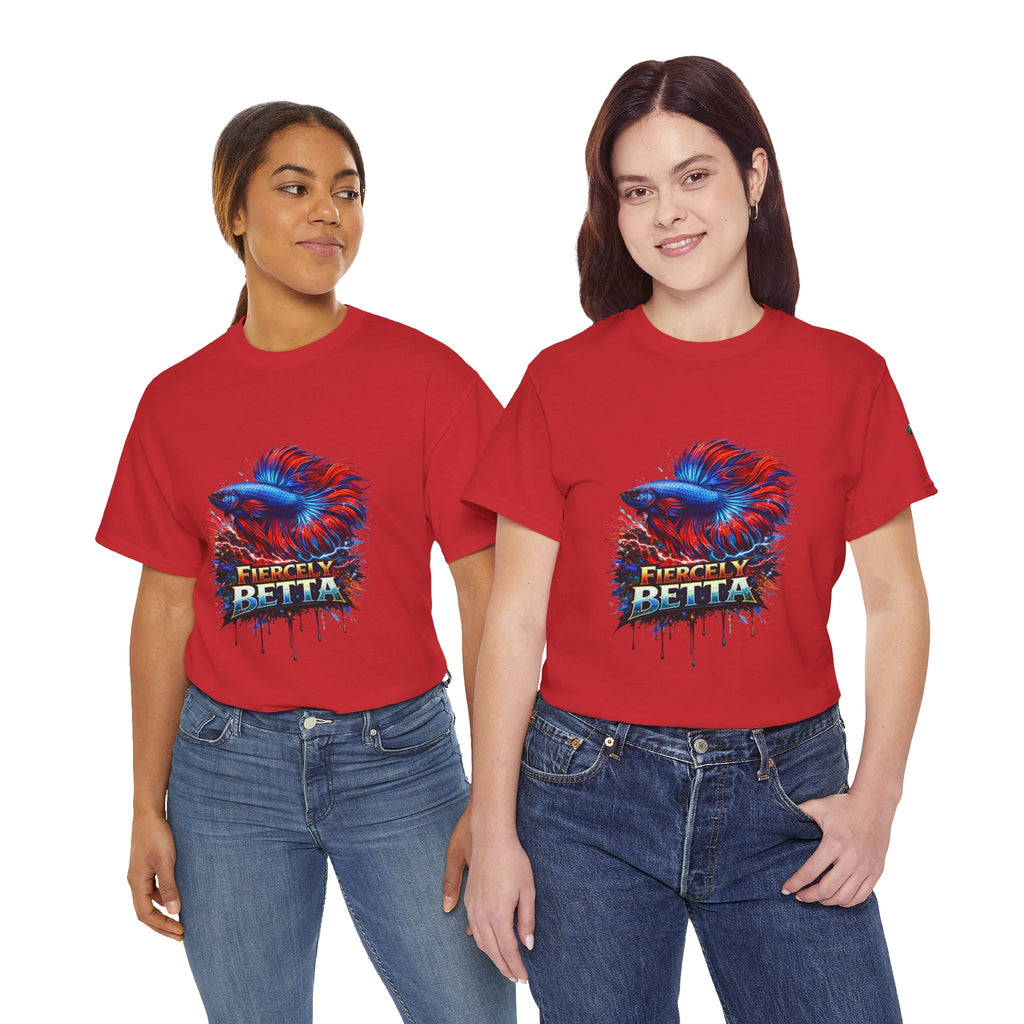 Betta Fish T-Shirt — Fiercely Betta Colorful Aquarium Fish Tee