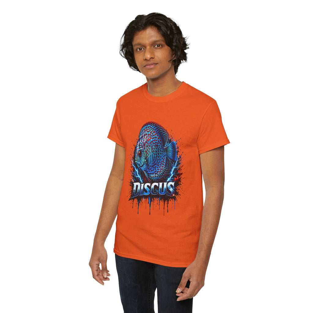 Discus Fish Graphic Tee - Vibrant Aquarium Fish Shirt