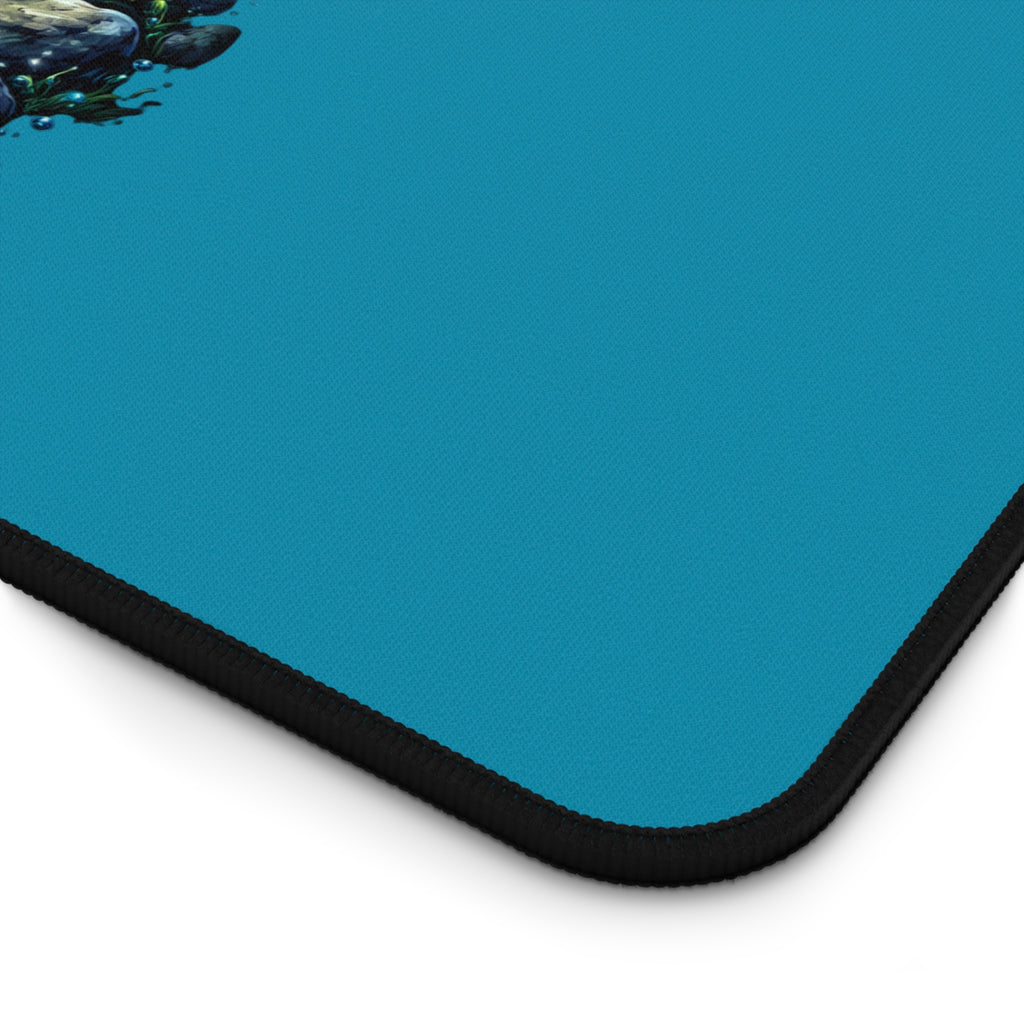 Blue Phantom Pleco Desk Mat — Aquarium Fish Gaming Mouse Pad