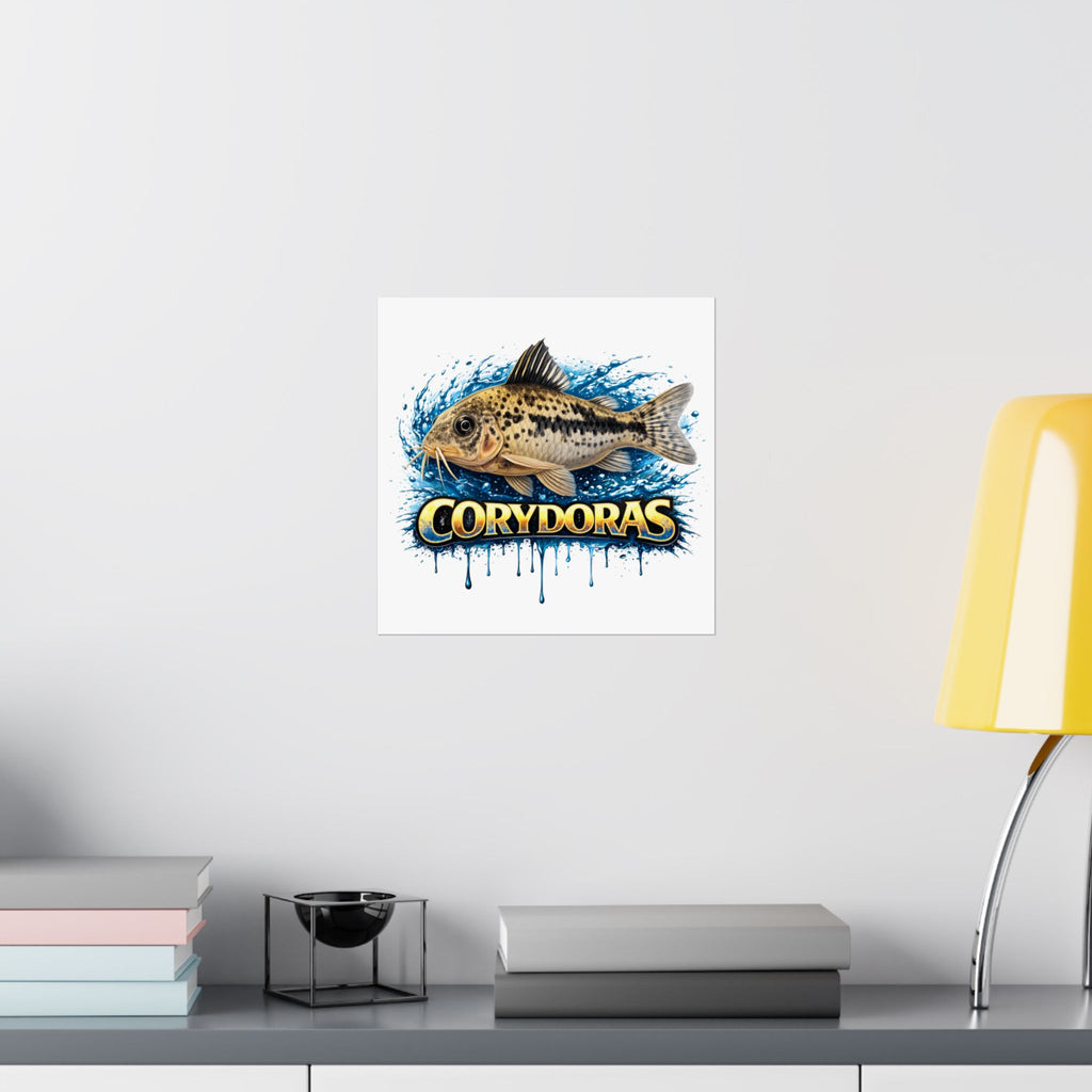 Corydoras Fish Matte Poster — Aquarium Lover Wall Art