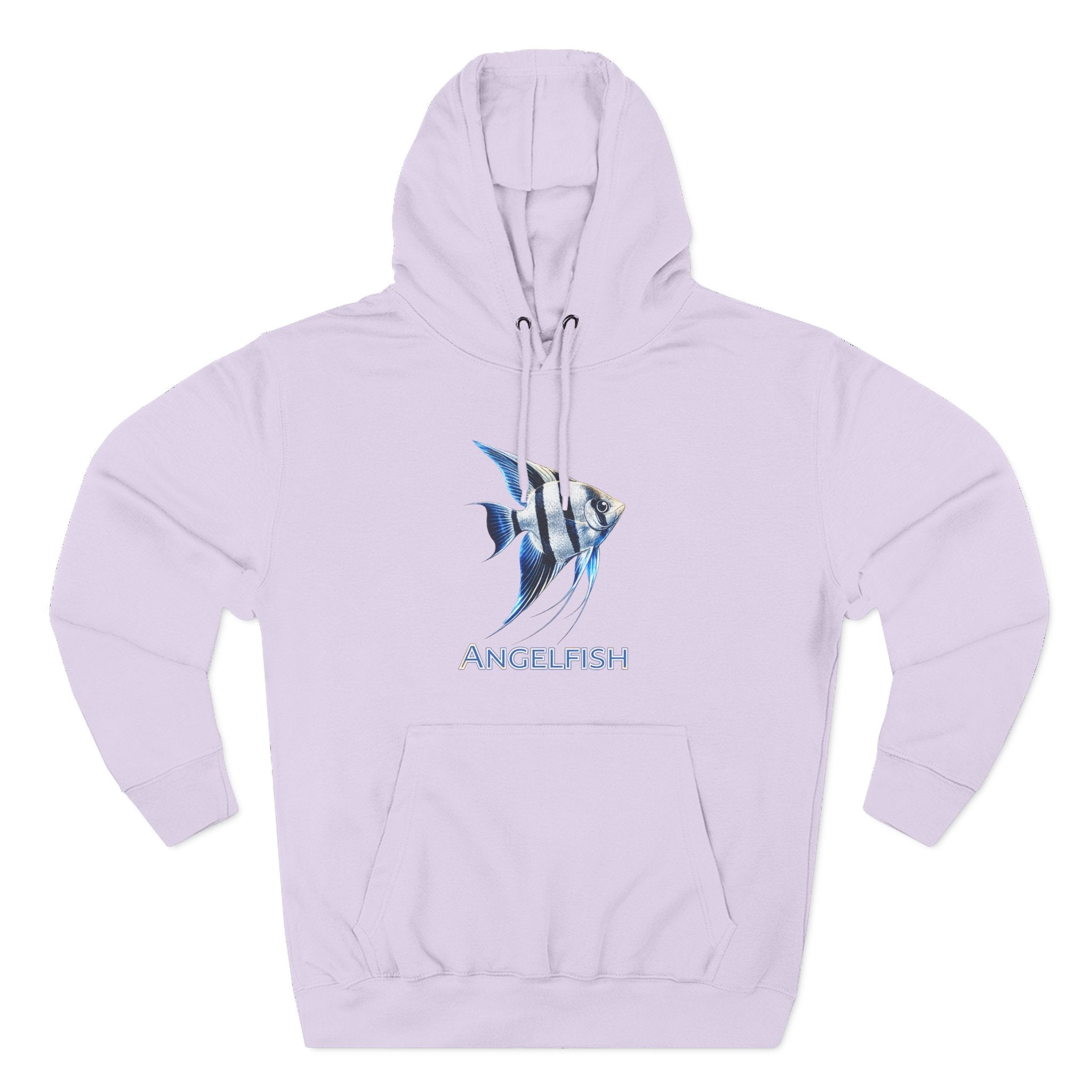 Angelfish Graphic Hoodie — Blue Aquarium Fish Pullover