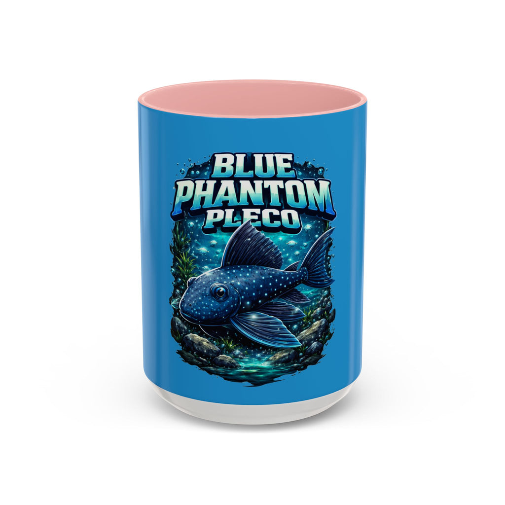 Blue Phantom Pleco Accent Coffee Mug – Aquarium Fish Lover Gift (11/15oz)