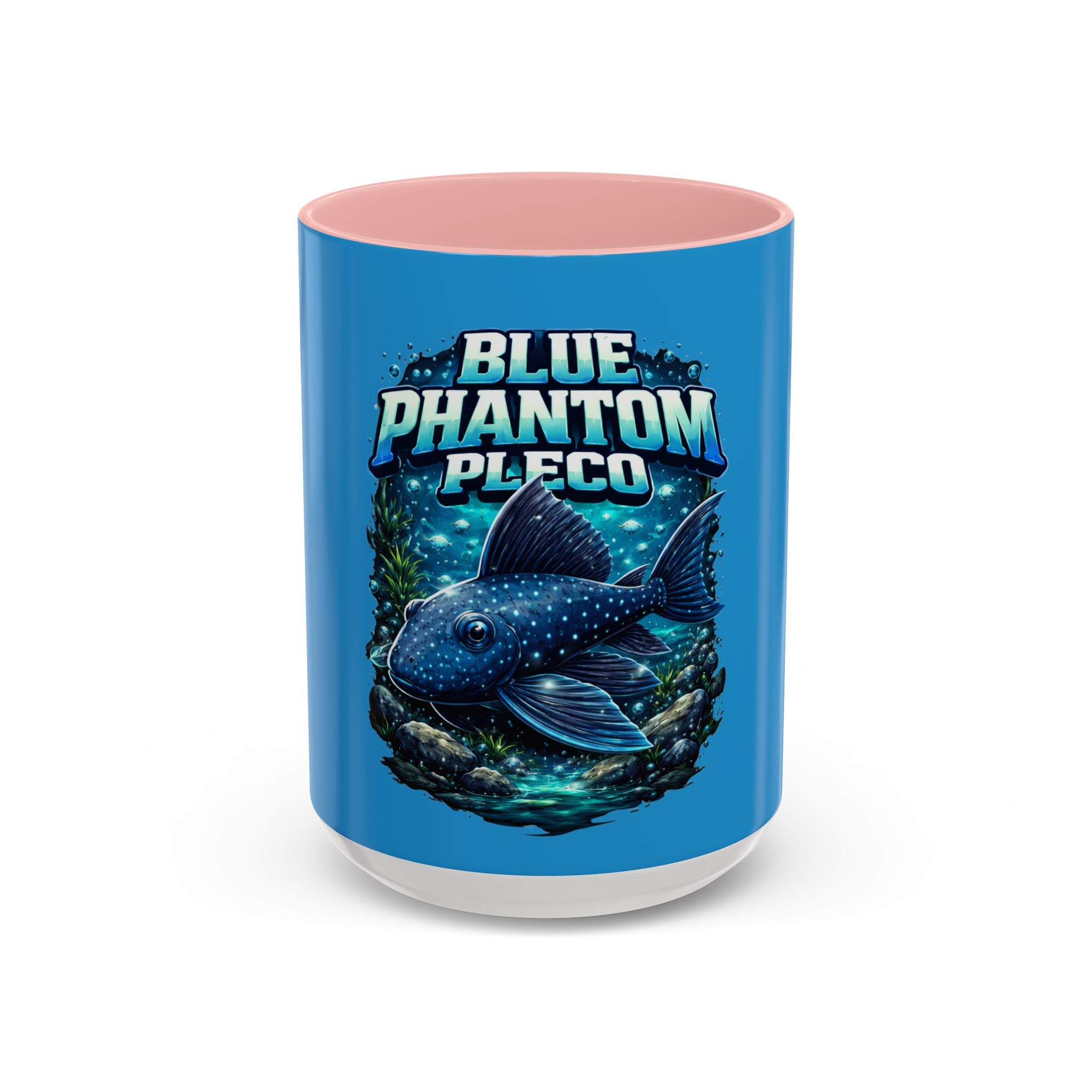 Blue Phantom Pleco Accent Coffee Mug – Aquarium Fish Lover Gift (11/15oz)