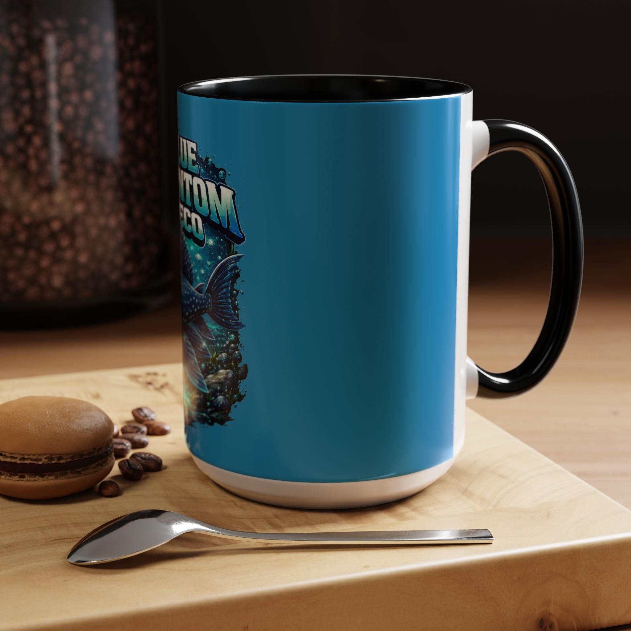 Blue Phantom Pleco Accent Coffee Mug – Aquarium Fish Lover Gift (11/15oz)