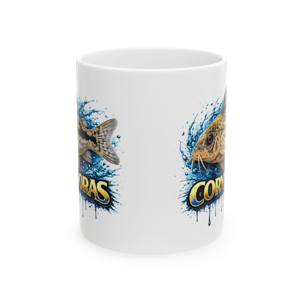 Peppered Cory – Premium Glossy Ceramic Mug — Aquarium Lover Coffee Cup (11oz/15oz)