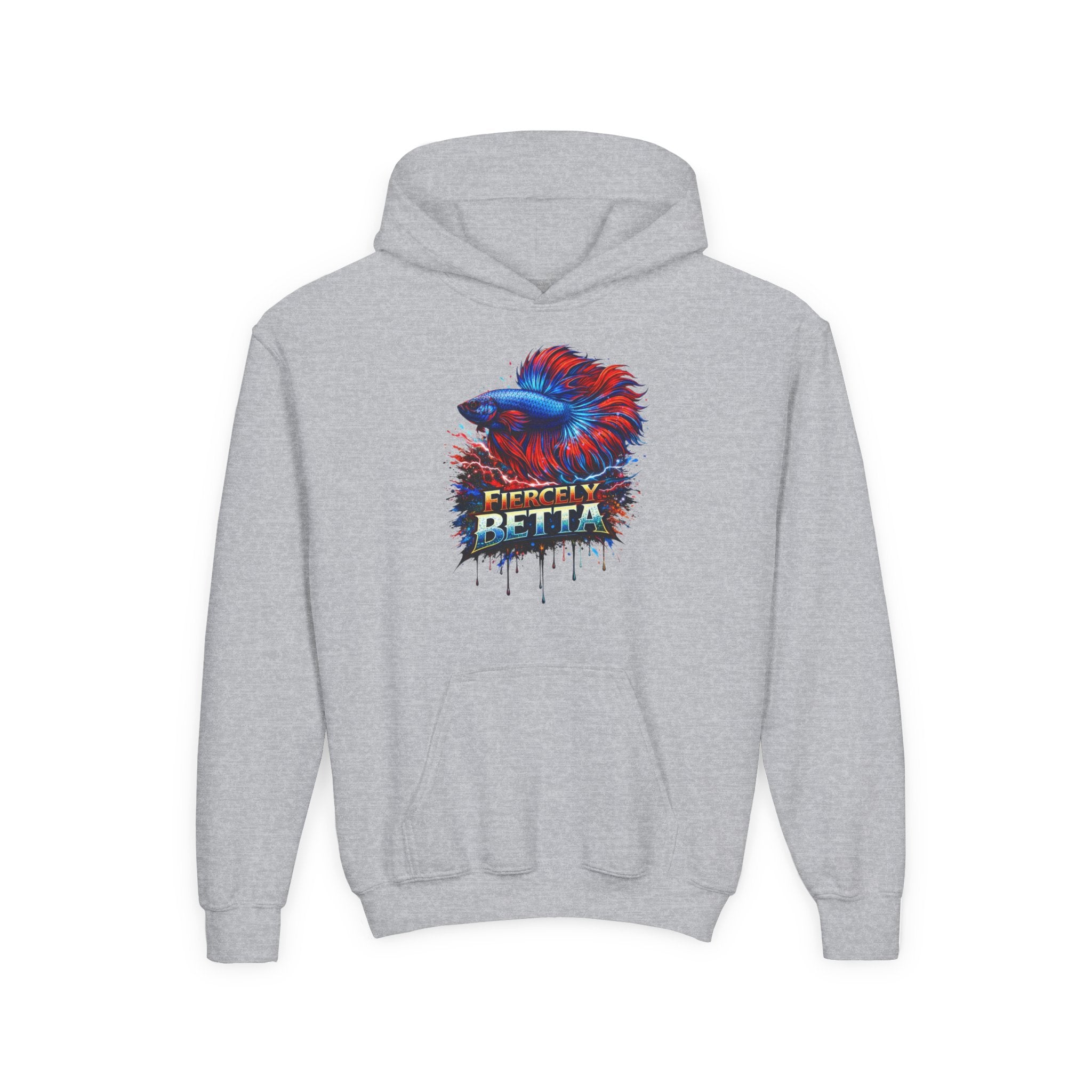 Fiercely Betta – Kids "Neon Flare" Fleece Hoodie