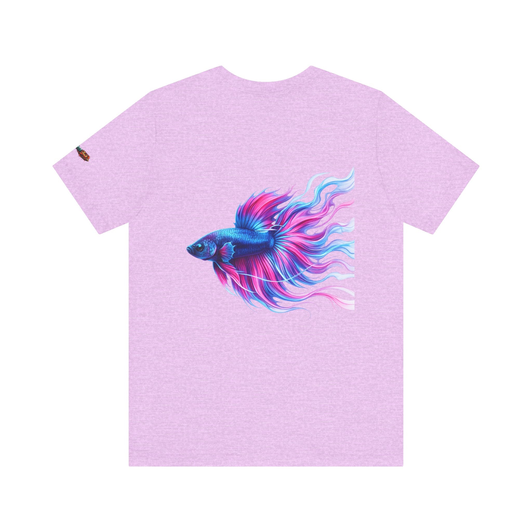 Betta Fish Graphic Tee — Vibrant Blue & Pink Aquatic Art T‑Shirt