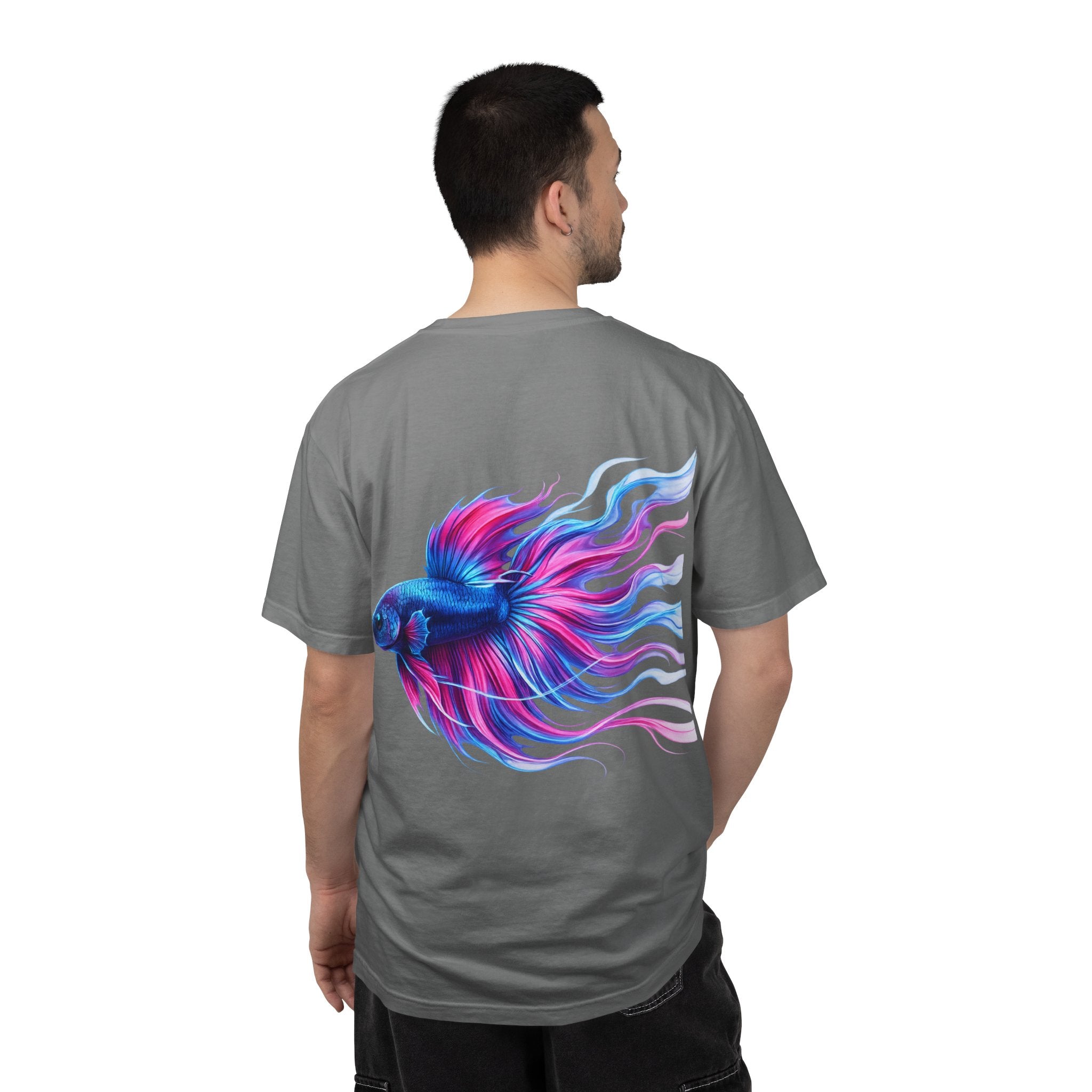 Electric Paint Betta T-Shirt — Neon Betta Splendens Art Tee