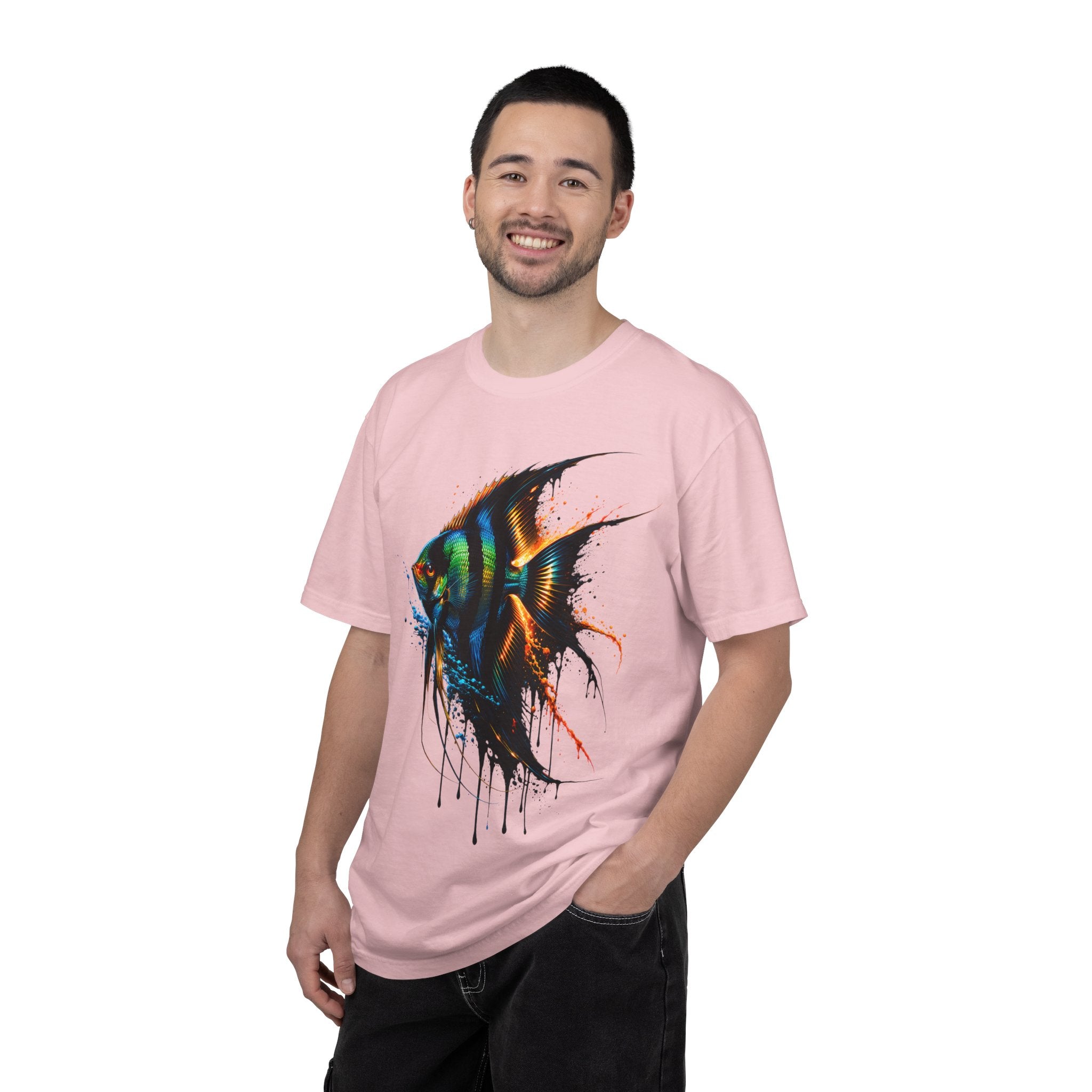 Vibrant Drip Angelfish Graphic Tee