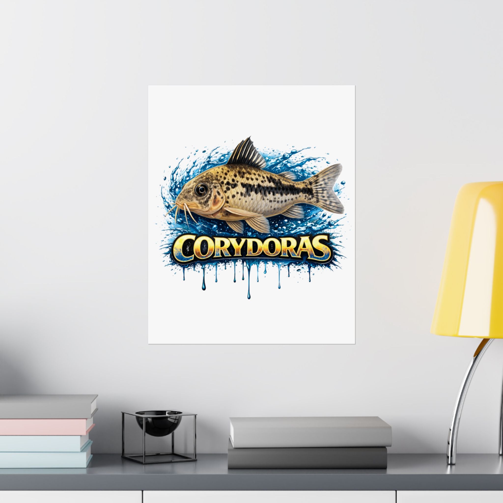 Corydoras Fish Matte Poster — Aquarium Lover Wall Art