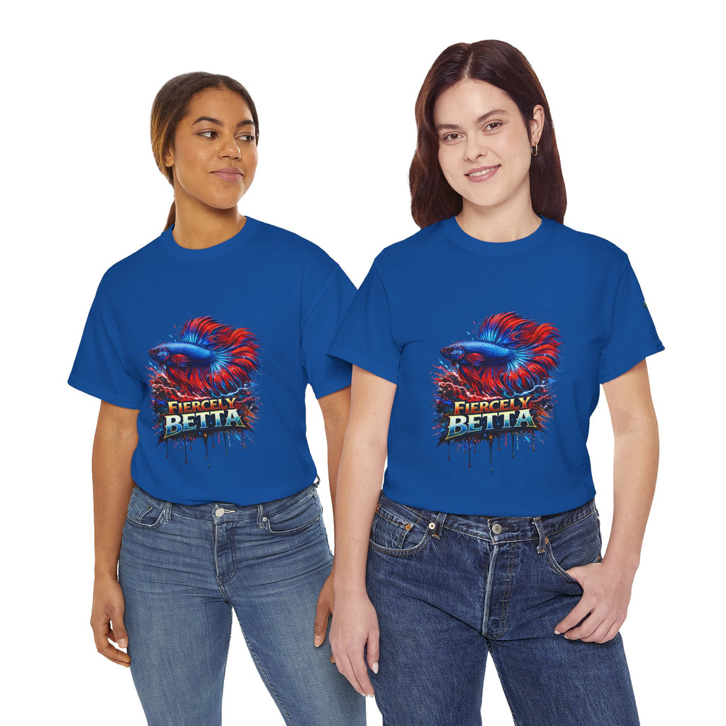 Betta Fish T-Shirt — Fiercely Betta Colorful Aquarium Fish Tee