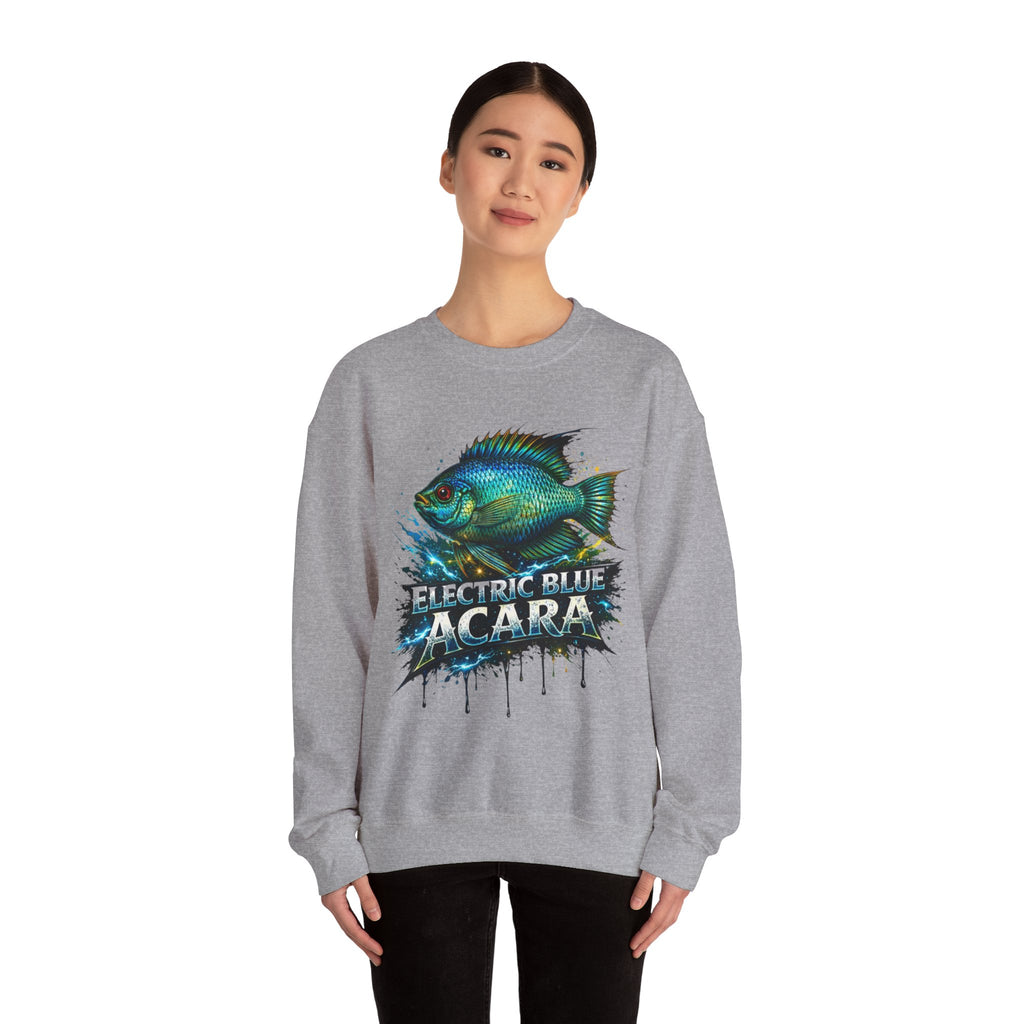 Electric Blue Acara – Heavy Blend™ Crewneck Sweatshirt